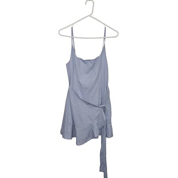 NWT! Princess Polly Cottage Hill Mini Dress Blue Adjustable Straps Size 4 Small - Picture 9 of 9